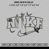 Nike Jack N Sally Embroidery File 6 Sizes