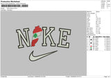 Nike Lebanon Embroidery File 6 sizes