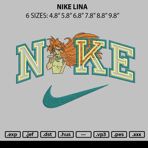 Nike Lina Embroidery File 6 sizes