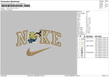 Nike Minion V1 Embroidery File 4 size