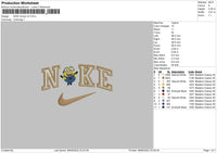 Nike Minion V2 Embroidery File 4 size