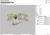 Nike Minion V2 Embroidery File 4 size