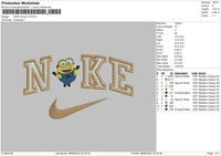 Nike Minion V2 Embroidery File 4 size