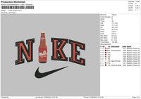 Nike Molson Embroidery File 5 sizes