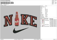 Nike Molson Embroidery File 5 sizes