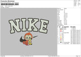 Nike Monkey Embroidery File 4 size