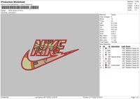 Nike Naruto V2 Embroidery File 6 sizes