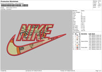 Nike Naruto V2 Embroidery File 6 sizes