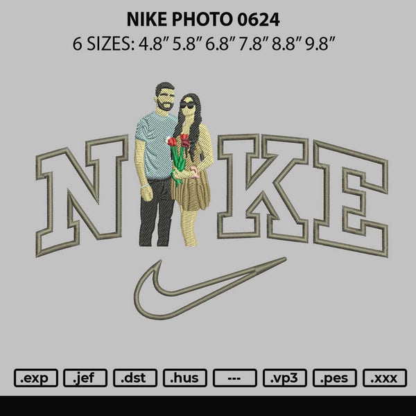 Nike Photo 0624 Embroidery File 6 sizes