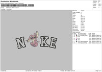 Nike Pink Stitch V02 Embroidery File 6 sizes
