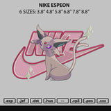 Nike Espeon Embroidery File 6 sizes