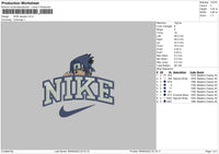 Nike Sasuke Embroidery File 4 size