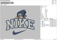 Nike Sasuke Embroidery File 4 size