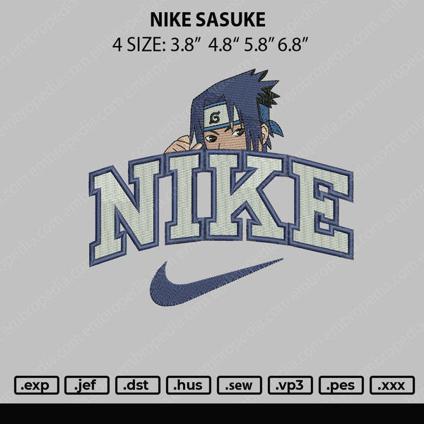 Nike Sasuke Embroidery File 4 size