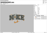 Nike Skeleton V3 Embroidery File 6 sizes