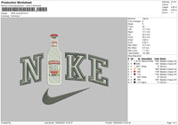 Nike Smirnoff Embroidery File 6 sizes