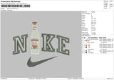 Nike Smirnoff Embroidery File 6 sizes