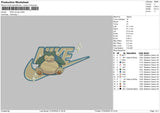 Nike Snorlax02 Embroidery File 6 sizes