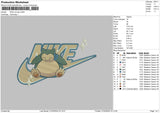 Nike Snorlax02 Embroidery File 6 sizes
