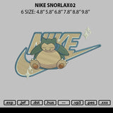 Nike Snorlax02 Embroidery File 6 sizes