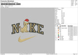 Nike Nala Xmas Embroidery File 6 sizes