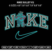 Nike Sulley v2 Embroidery File 6 sizes