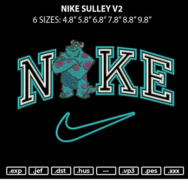 Nike Sulley v2 Embroidery File 6 sizes