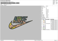 Nike Swoosh Zoro V2 Embroidery File 6 sizes