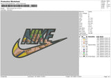 Nike Swoosh Zoro V2 Embroidery File 6 sizes