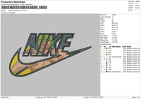 Nike Swoosh Zoro V2 Embroidery File 6 sizes