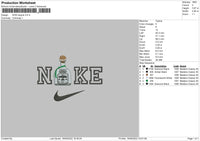 Nike Tequila Embroidery File 5 sizes