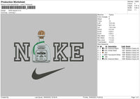 Nike Tequila Embroidery File 5 sizes