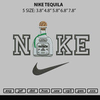 Nike Tequila Embroidery File 5 sizes