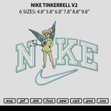 Nike Tinkerbell V2 Embroidery File 6 sizes