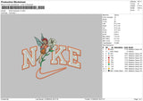 Nike Rosetta Embroidery File 6 sizes