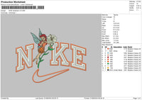 Nike Rosetta Embroidery File 6 sizes