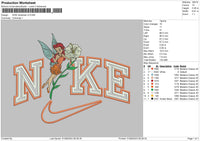 Nike Rosetta Embroidery File 6 sizes