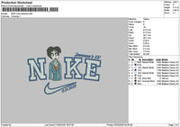 Nike Janessa V3 Embroidery File 6 sizes