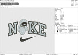 Nike Wall E Embroidery File 6 sizes