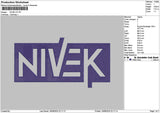 Nivektext V2 Embroidery File 6 sizes