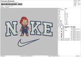 Nike Chucky V4 Embroidery File 6 sizes