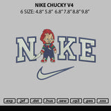 Nike Chucky V4 Embroidery File 6 sizes