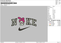 Nike Melody V2 Embroidery File 4 size