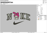 Nike Melody V2 Embroidery File 4 size