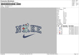 Nike Elephant Embroidery File 4 size