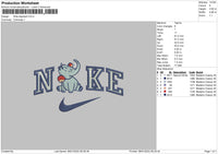 Nike Elephant Embroidery File 4 size