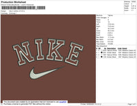 Nike 2 Outline V3 Embroidery File 4 size