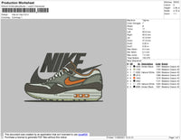 Nike Air Max Embroidery File 4 size