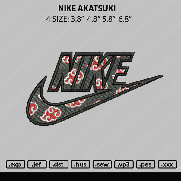 Nike Akatsuki Embroidery File 4 size