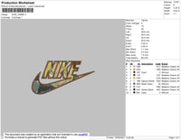 Nike Anime 02 Embroidery File 4 Size